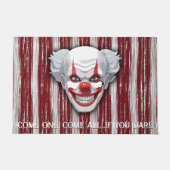 Creepy Clown Carnaval Halloween Deurmat (Voorkant)