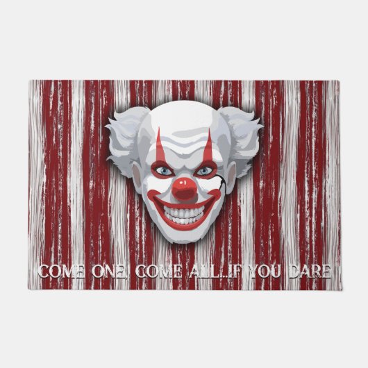Creepy Clown Carnaval Halloween Deurmat (Voorkant)