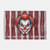 Creepy Clown Carnaval Halloween Deurmat (Voorkant)
