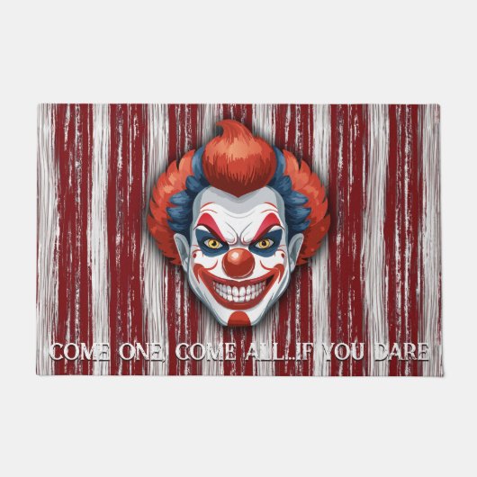 Creepy Clown Carnaval Halloween Deurmat (Voorkant)