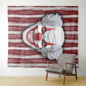 Creepy Clown Carnaval Halloween Foto Achtergrond Wandkleed (In Situ (horizontaal))