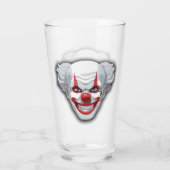 Creepy Clown Carnaval Halloween Glas (Achterkant)
