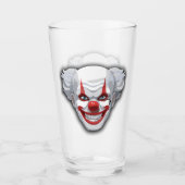 Creepy Clown Carnaval Halloween Glas (Voorkant)