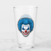 Creepy Clown Carnaval Halloween Glas (Voorkant)