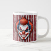 Creepy Clown Carnaval Halloween Grote Koffiekop (Rechts)