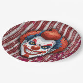 Creepy Clown Carnaval Halloween Papieren Bordje (Gekanteld)