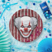 Creepy Clown Carnaval Halloween Papieren Bordje (Feest)
