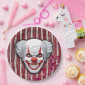 Creepy Clown Carnaval Halloween Papieren Bordje (Feest)