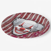 Creepy Clown Carnaval Halloween Papieren Bordje (Gekanteld)