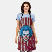Creepy Clown Carnaval Halloween Schort (Gedragen)