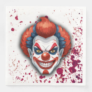 Creepy Clown Carnaval Halloween Servet