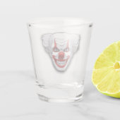 Creepy Clown Carnaval Halloween Shot Glas (Achterkant)