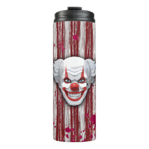 Creepy Clown Carnaval Halloween Thermosbeker