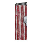 Creepy Clown Carnaval Halloween Thermosbeker (Gedraaid links)