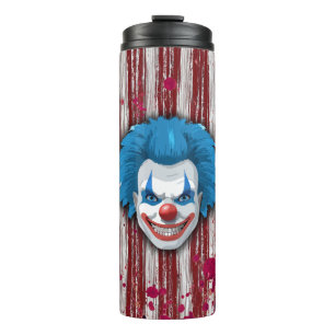 Creepy Clown Carnaval Halloween Thermosbeker