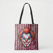 Creepy Clown Carnaval Halloween Tote Bag (Voorkant)