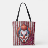 Creepy Clown Carnaval Halloween Tote Bag (Achterkant)