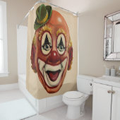 Creepy  Clown Face Douchegordijn (In situ)