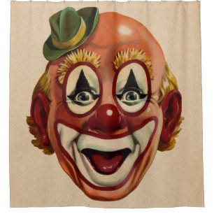 Creepy  Clown Face Douchegordijn