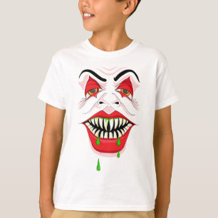 Creepy Clown Face Halloween T-shirt