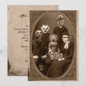 Creepy Clown Family Halloween Party Kaart (Voorkant / Achterkant)