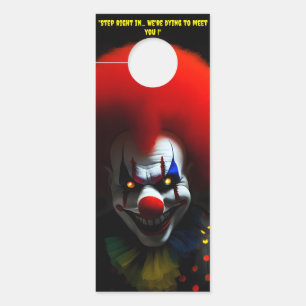 Creepy Clown Fobie Enge Gag Custom Deurhanger