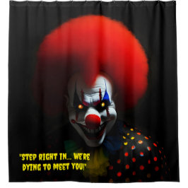 Creepy Clown Fobie Enge Gag Custom Douchegordijn
