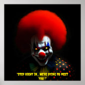 Creepy Clown Fobie Enge Gag Custom Poster (Voorkant)