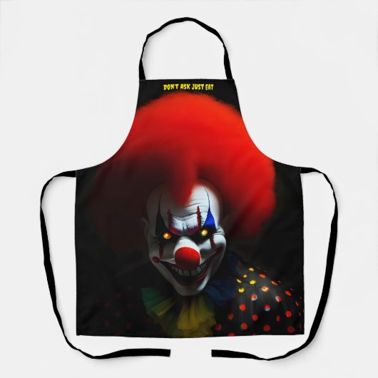 Creepy Clown Fobie Enge Gag Custom Schort (Voorkant)