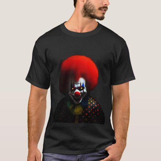 Creepy Clown Fobie Enge Gag Custom T-shirt (Voorkant)