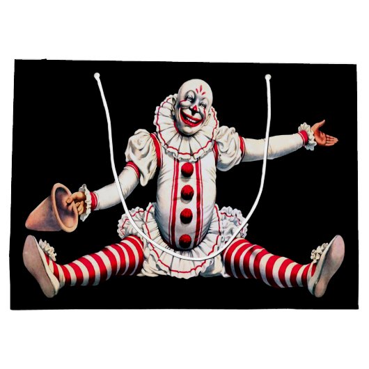 Creepy Clown Gift Bag Groot Cadeauzakje (Achterkant)