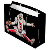 Creepy Clown Gift Bag Groot Cadeauzakje (Achterkant Gekanteld)