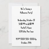 Creepy Clown Halloween Invitations Kaart (Achterkant)