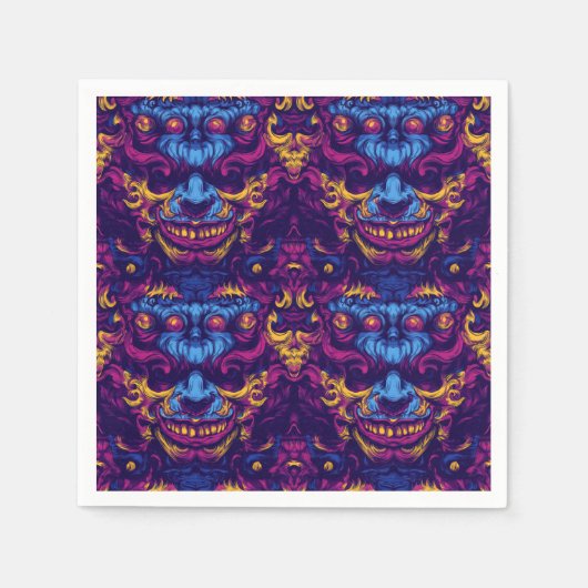 Creepy Clown Halloween Servet (Voorkant)
