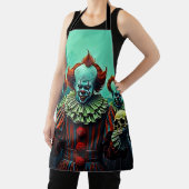 Creepy Clown Horror Scene Ontwerp Schort (Insitu)