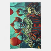Creepy Clown Horror Scene Ontwerp Theedoek (Verticaal)