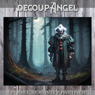 Creepy Clown in the Shadows beroemd gemaakt door D Tissuepapier