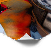 Creepy Clown Paardrijden Perfect Poster (Hoek)