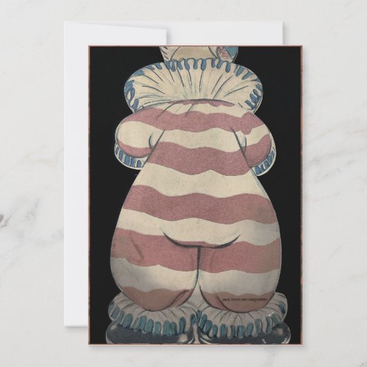  Creepy Clown  Party Invitation Kaart (Achterkant)