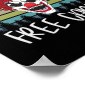 Creepy Clown Retro Scary Evil Horror Hallo Poster (Hoek)