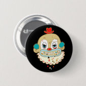 Creepy Clown Ronde Button 5,7 Cm (Voorkant /achterkant)