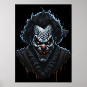 Creepy Clown Scary Poster Muurdecoratie (Voorkant)
