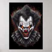 Creepy Clown Scary Poster Muurdecoratie (Voorkant)