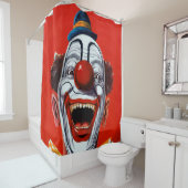 Creepy Clown Shower Curtain Douchegordijn (In situ)