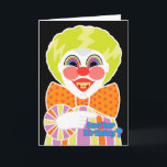 Creepy Clown verjaardag eng ouder worden Kaart<br><div class="desc">Het beste voor mensen die van griezelige clowns houden,  je wilt tenslotte mensen niet bang maken - toch? Deze lachende clown zegt wat we allemaal denken,  ouder worden is een beetje eng. Al met al leuk,  deze originele clown-illustratie is © Penny Cork.</div>
