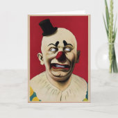 Creepy Clown Verjaardag Kaart (Voorkant)