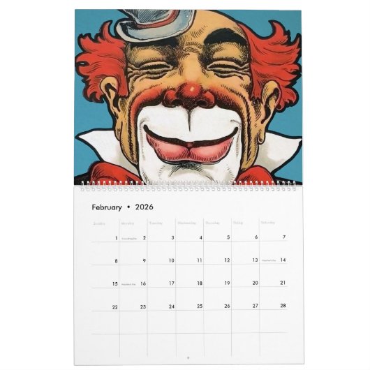  Creepy Clowns-agenda Kalender (Feb 2026)