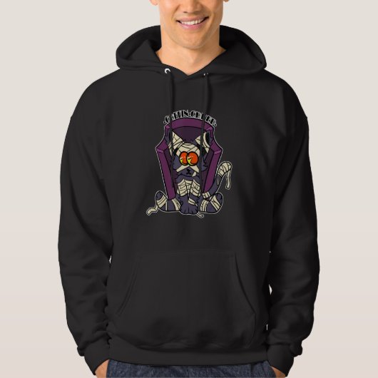 Creepy Coffin Cat Hoodie (Voorkant)