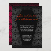Creepy Coffin Invitation Kaart (Voorkant / Achterkant)
