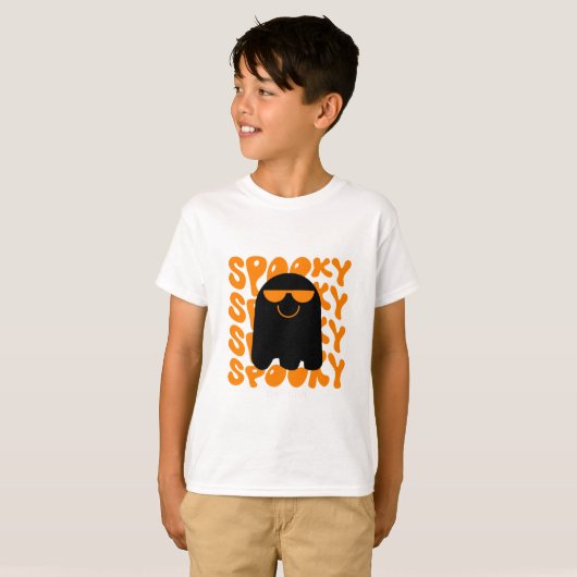 Creepy-Cool Kinderen Halloween T-Shirt (Voorkant volledig)